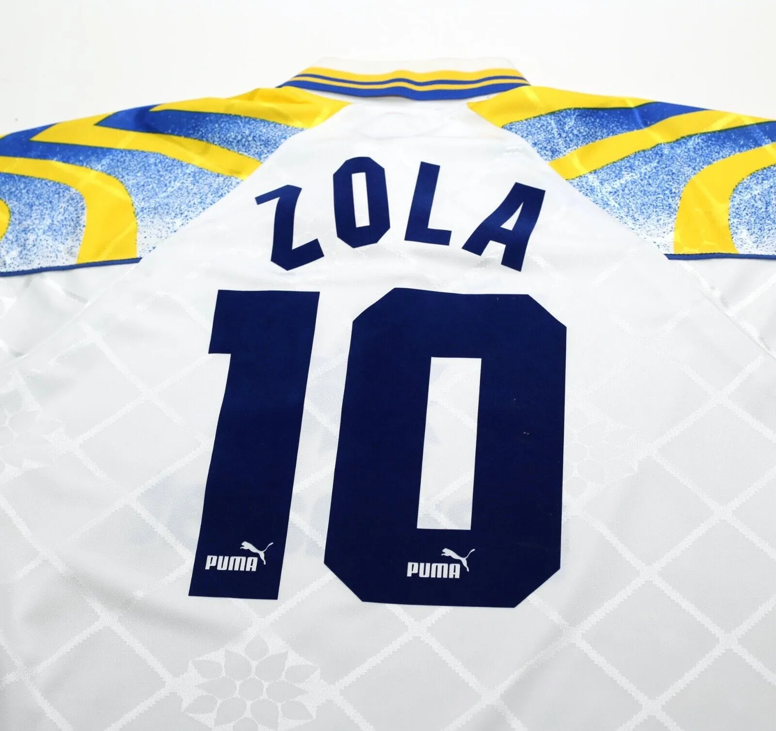 1996/97 ZOLA #10 Parma Vintage PUMA Home Football Shirt Jersey (XL)