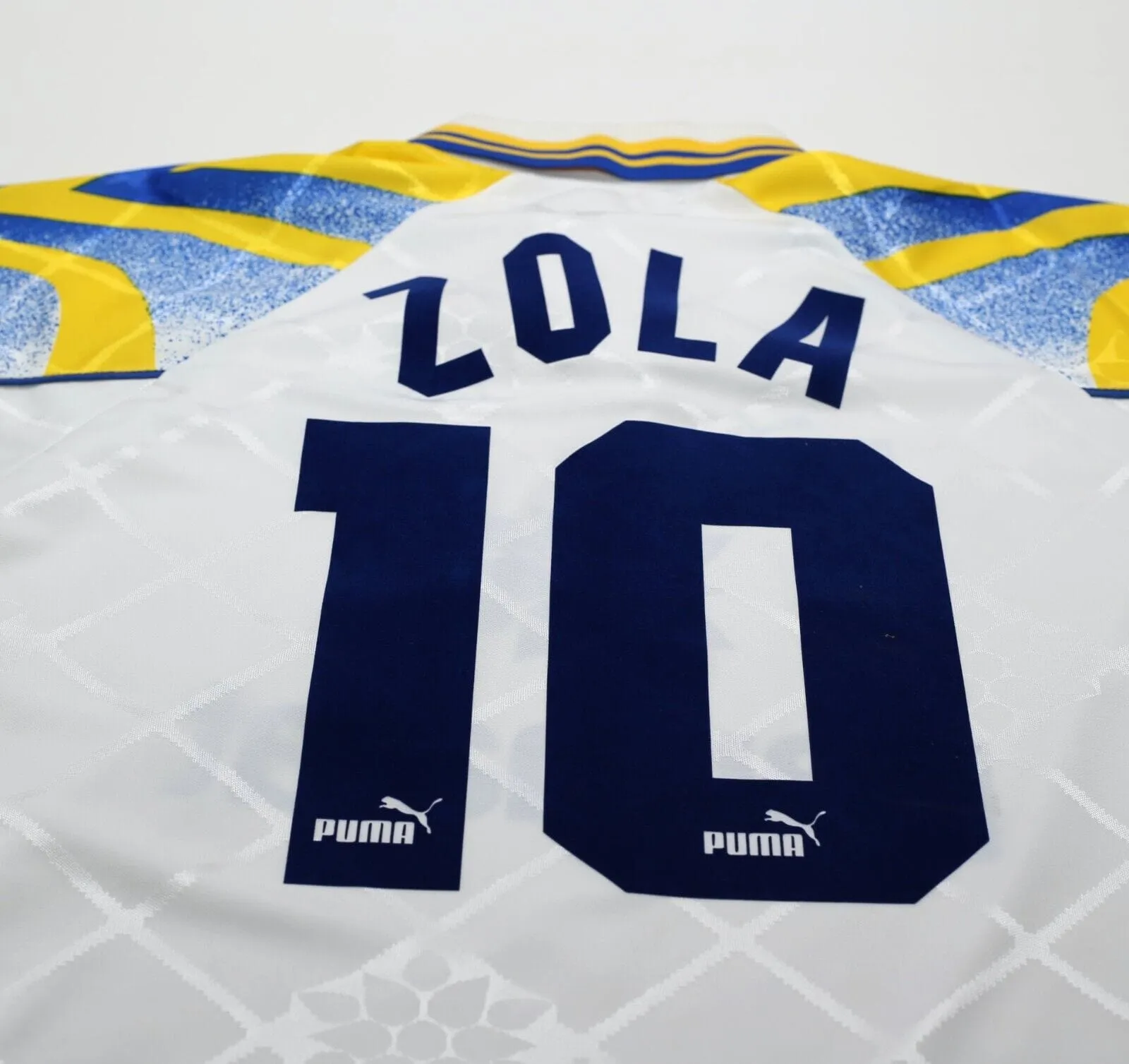 1996/97 ZOLA #10 Parma Vintage PUMA Home Football Shirt Jersey (XL)