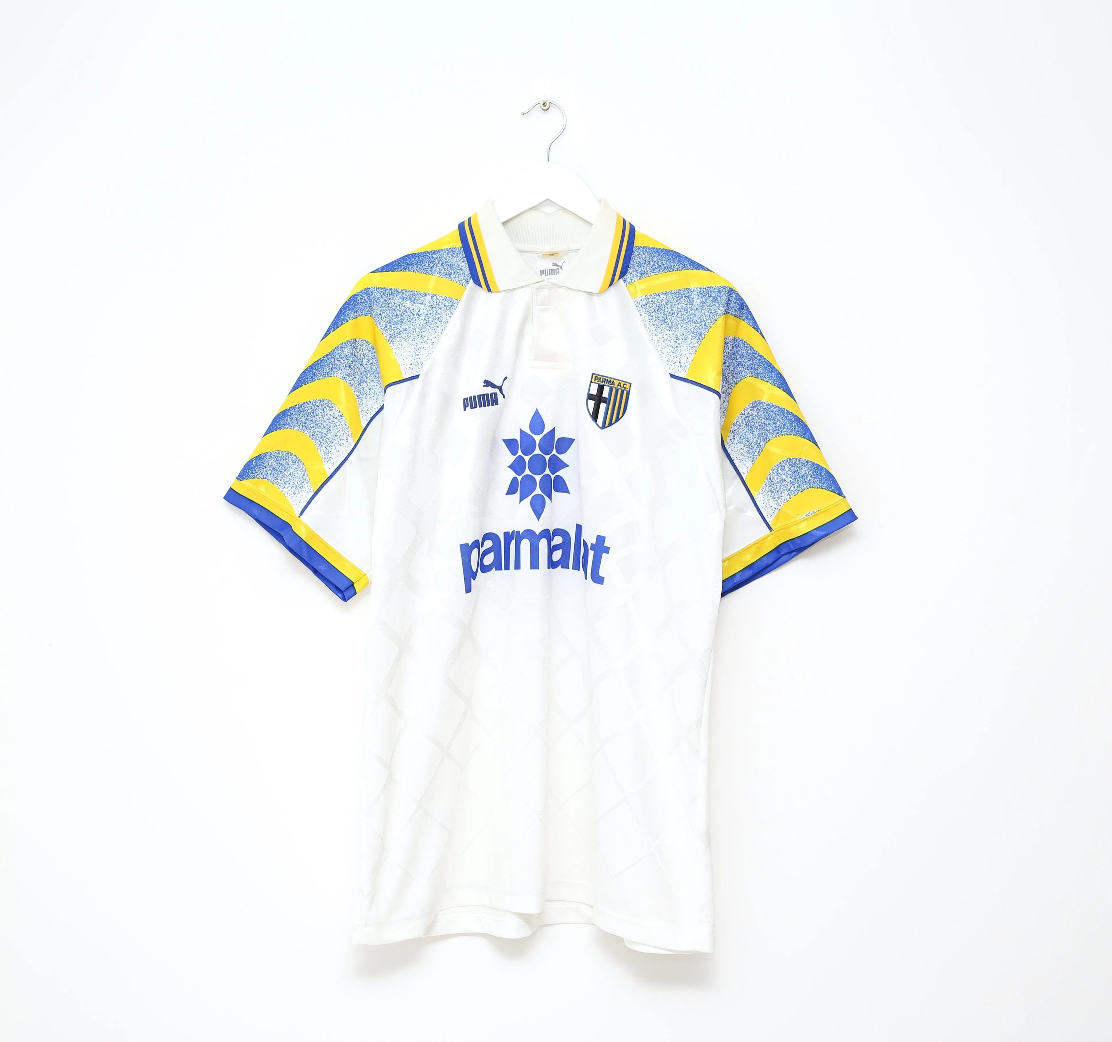 1996/97 ZOLA #10 Parma Vintage PUMA Home Football Shirt Jersey (XL)