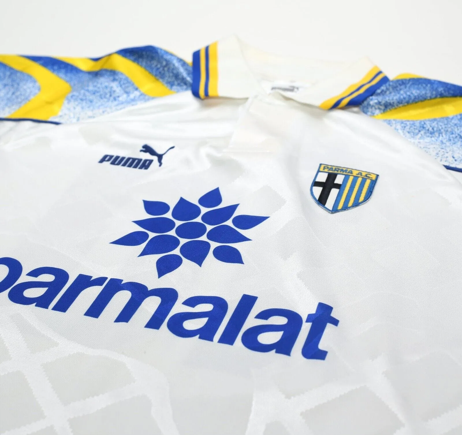 1996/97 ZOLA #10 Parma Vintage PUMA Home Football Shirt Jersey (XL)