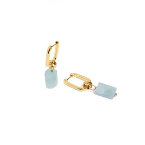 AQUAMARINE AURA EARRINGS