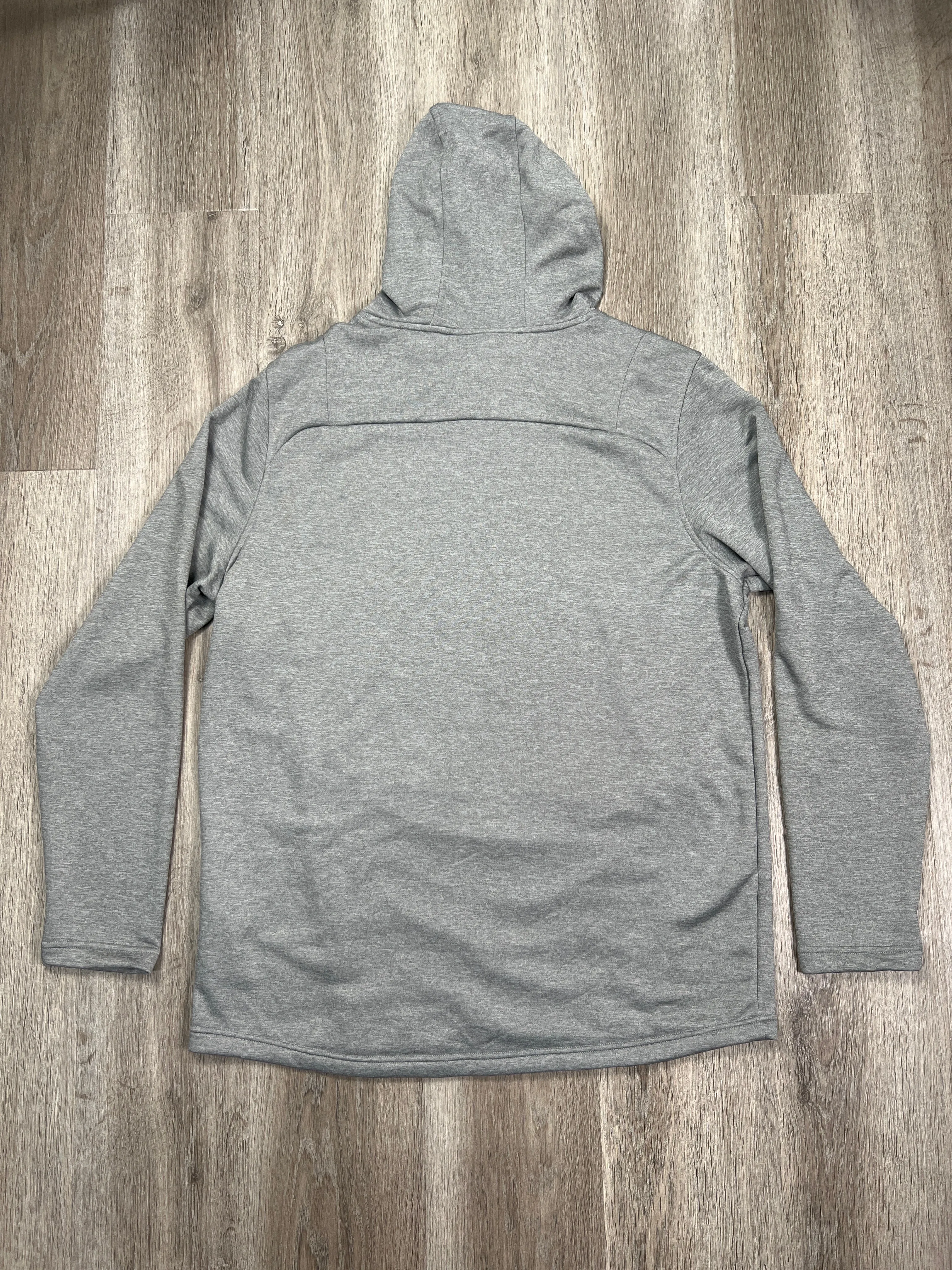 Athletic Sweatshirt Hoodie By Under Armour In Black & Grey, Size: Xl