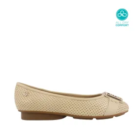 Balerinas Amaya beige para mujer