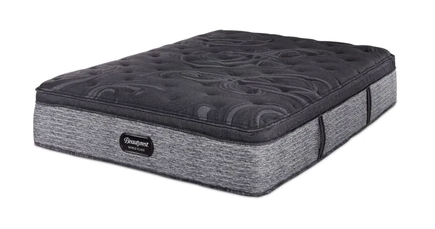 Beautyrest World Class Majesty King Medium Mattress and Split Boxspring Set