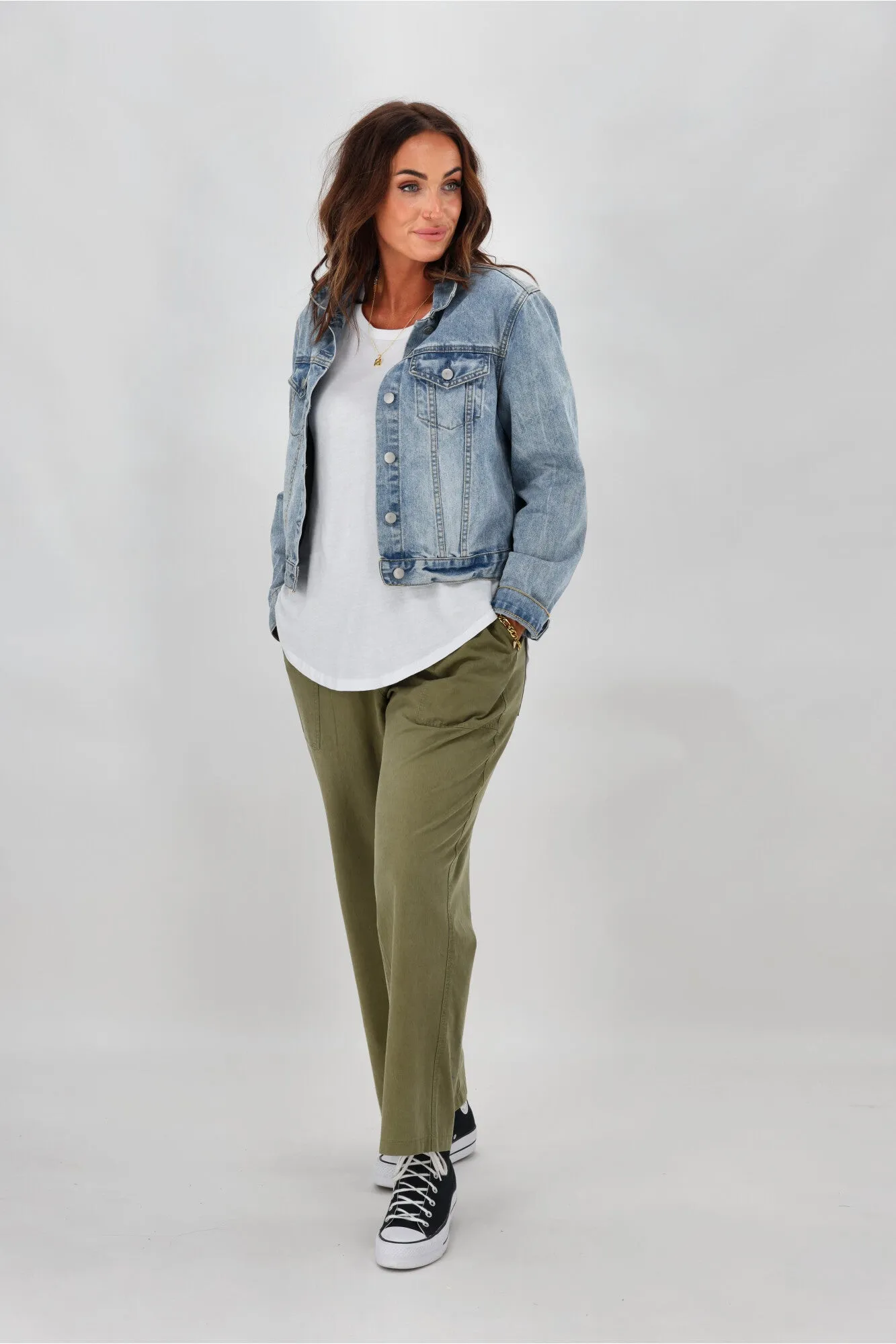 Betty Basics Santa Monica Pant Khaki