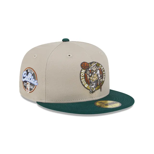 Boston Celtics NBA Tree Bark Fill 59FIFTY Cerrada