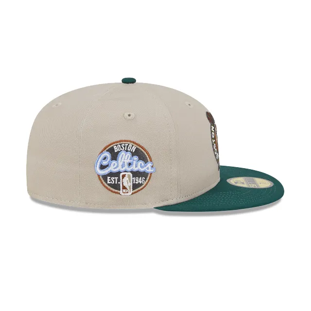 Boston Celtics NBA Tree Bark Fill 59FIFTY Cerrada