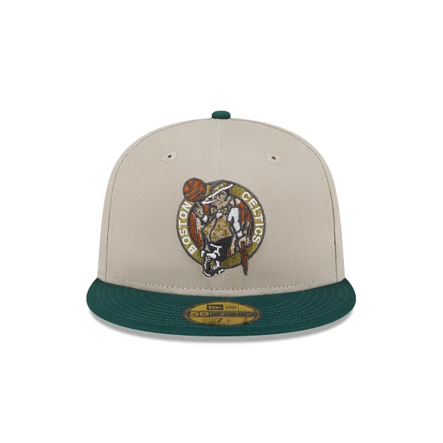 Boston Celtics NBA Tree Bark Fill 59FIFTY Cerrada