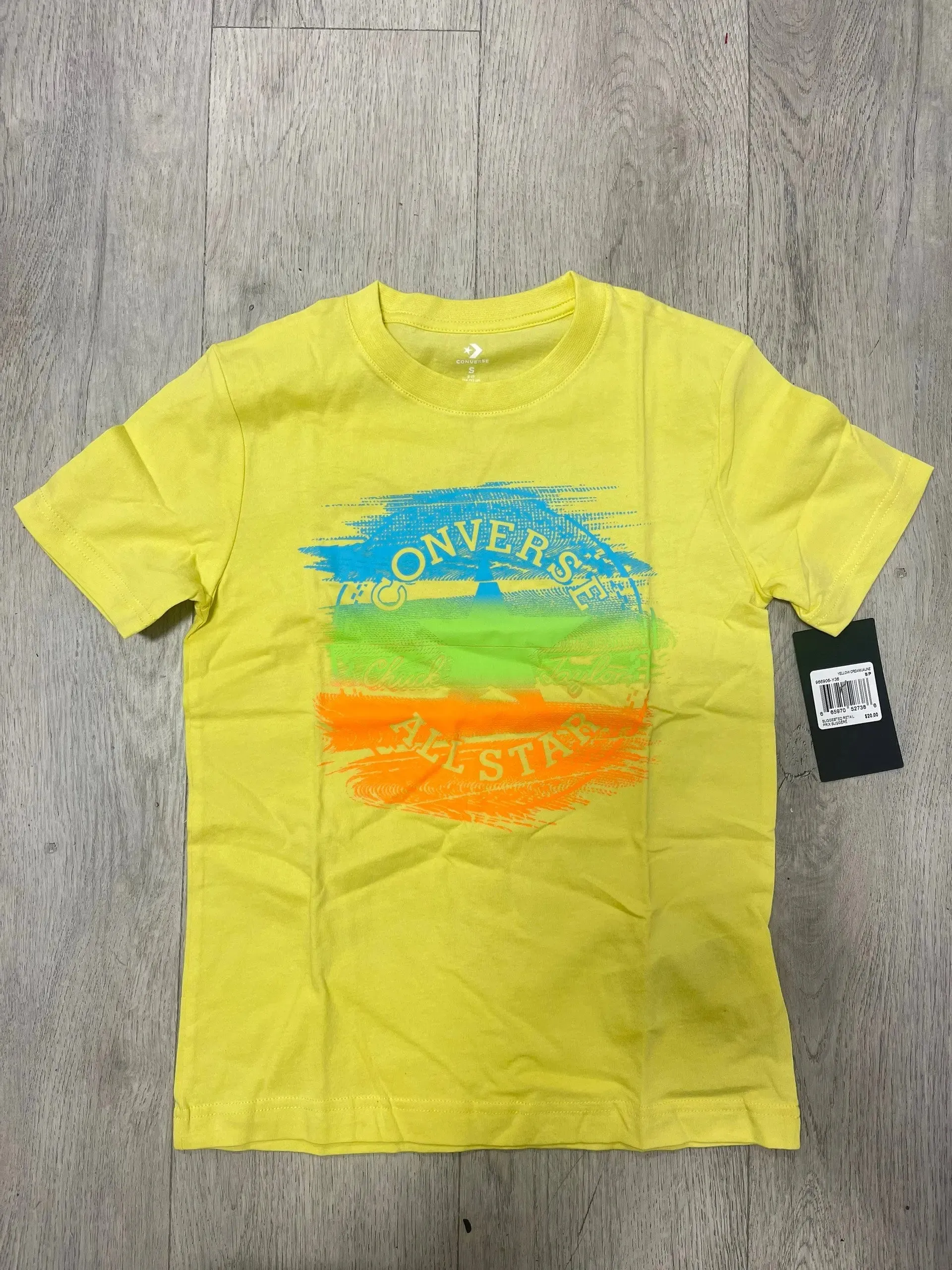 Boys T-Shirt Glitch Chuck Yellow | Converse