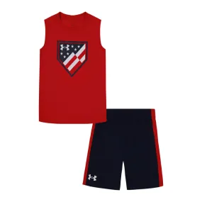 Boys' Under Armour Toddler Freedom Tank Top/Short Set