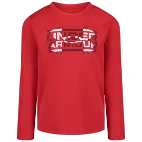 Boys' Under Armour Toddler Tech Mesh Logo Longsleeve