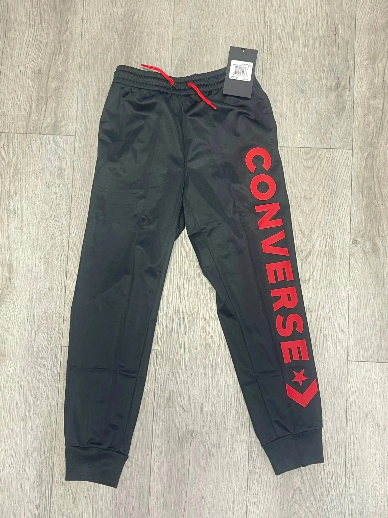 Boy's Wordmark Tricot Jogger - Black | Converse