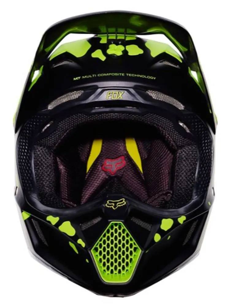 Casco Fox V3 Grav Helmet ECE -BLKYLW