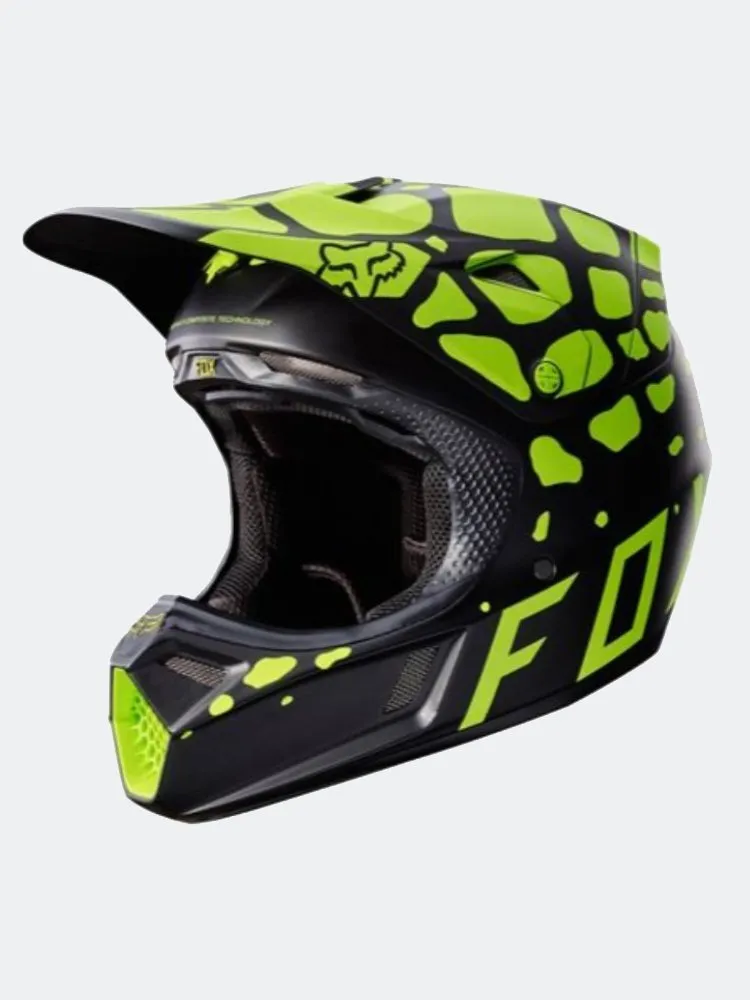 Casco Fox V3 Grav Helmet ECE -BLKYLW