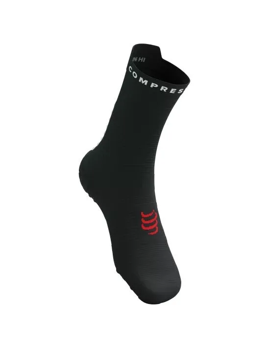 Compressport | Pro Racing Socks V4 | Run High | Black / White