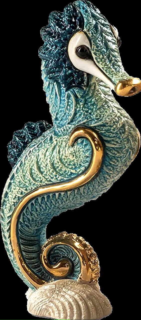 De Rosa Turquoise Seahorse Figurine