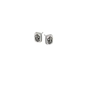 Fleur de Lis Brick Mini Post Earrings