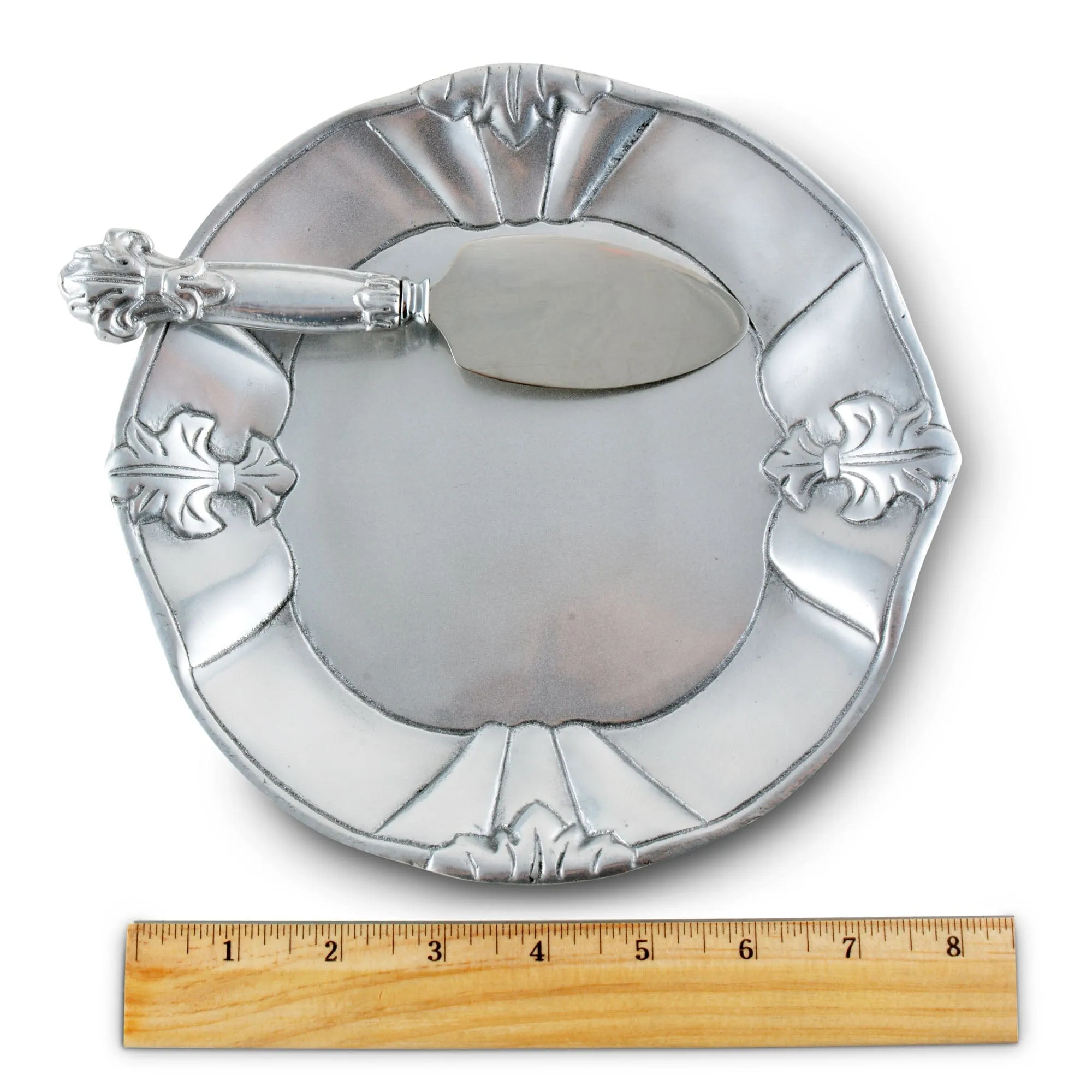 Fleur-De-Lis Plate with Server