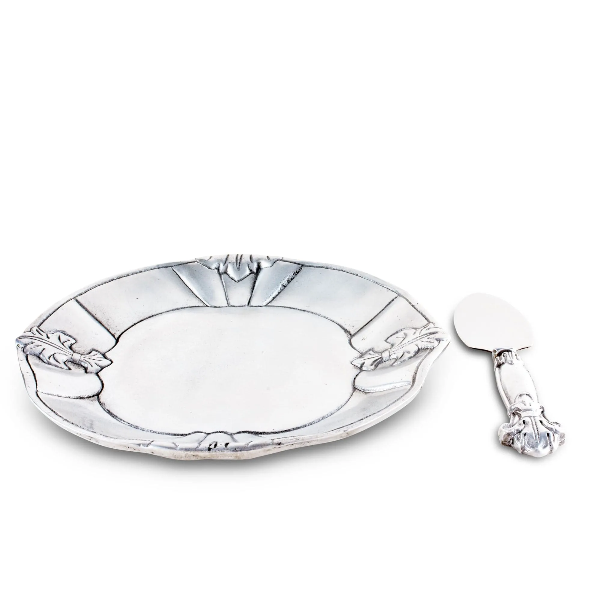 Fleur-De-Lis Plate with Server