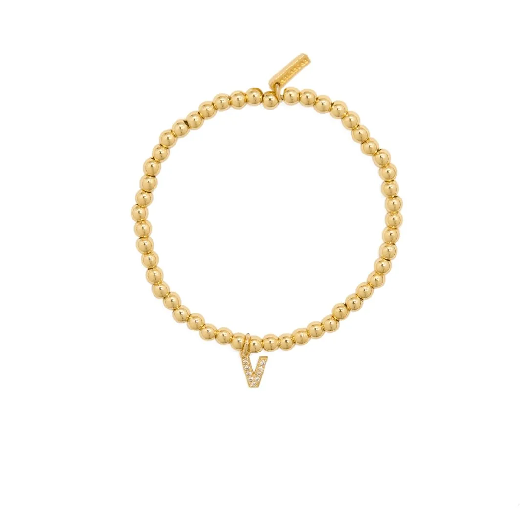 GOLDEN DOT LETTER BRACELET