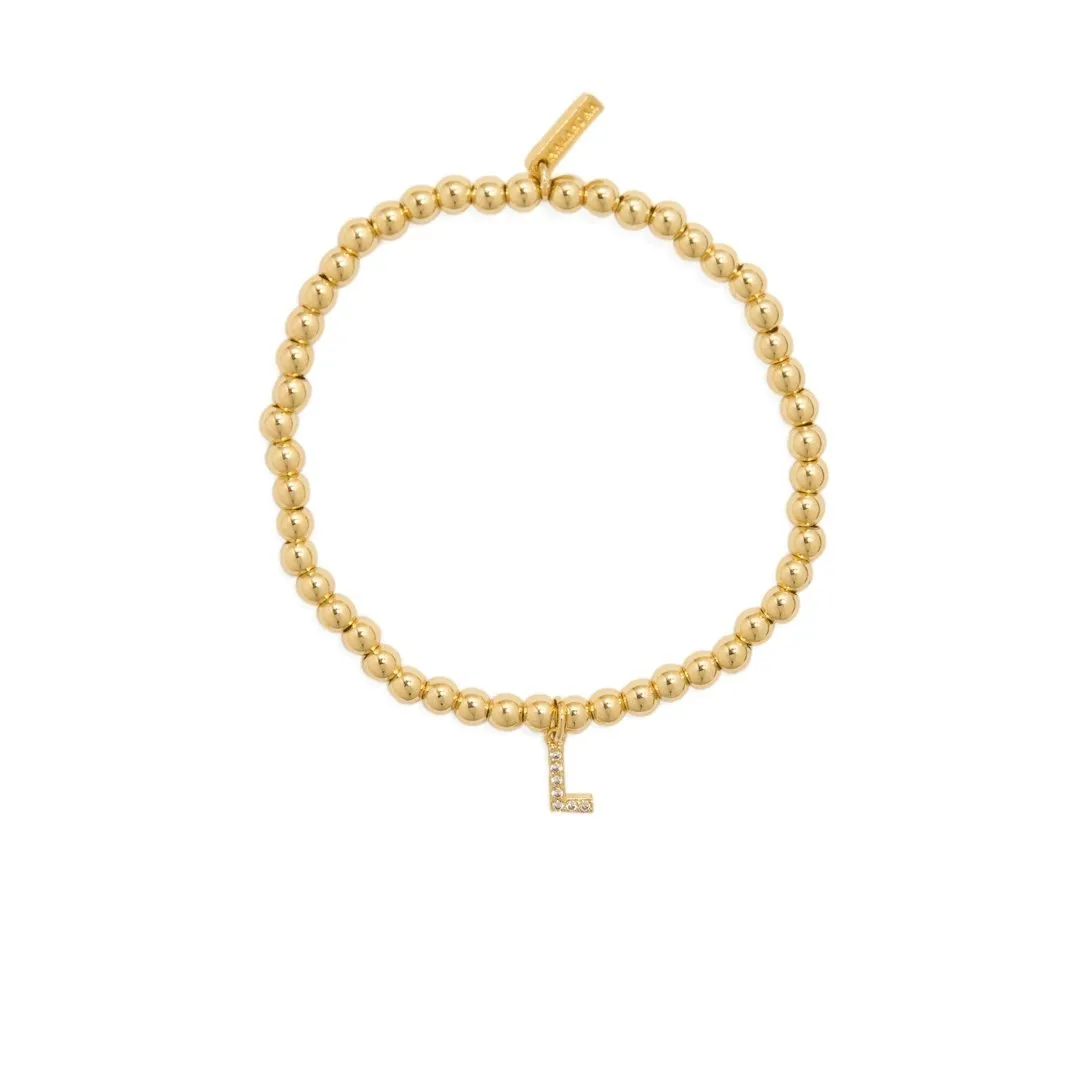 GOLDEN DOT LETTER BRACELET