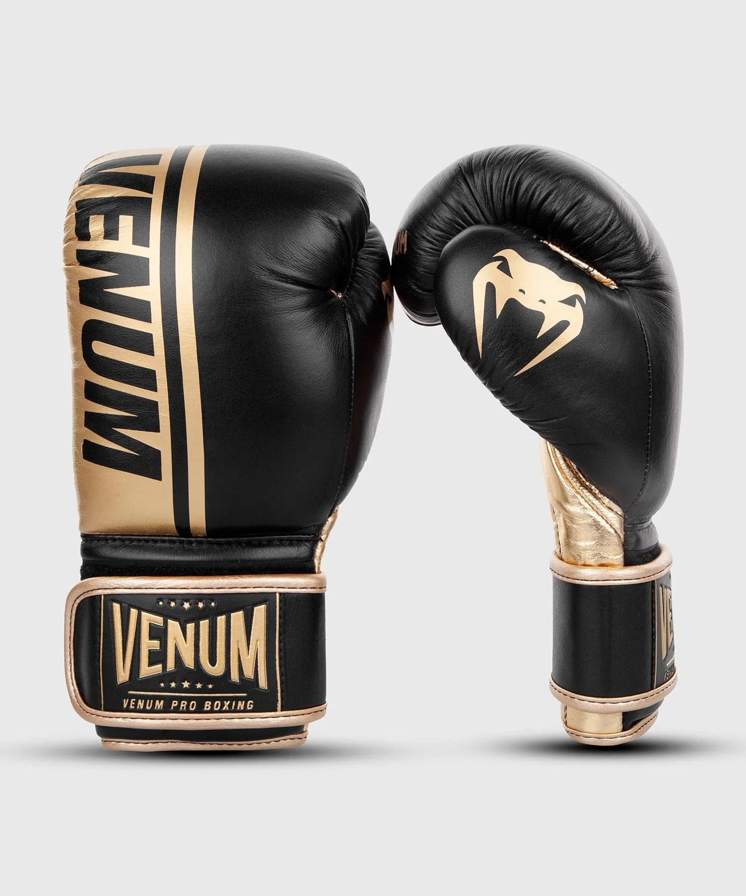 Guantes de Boxeo profesional Venum Shield – Velcro - Negro/Oro