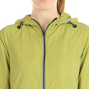 icyzone Lightweight Windbreaker Jackets for Women - Athletic Running Outdoor Packable Zip-up Hoodie