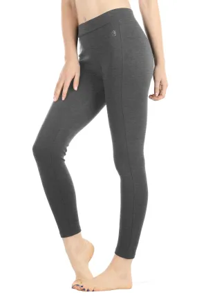 icyzone Women's Skinny Ankle Pants - Daily Ponte Stretch Knit Leggings with Elastic Waistband