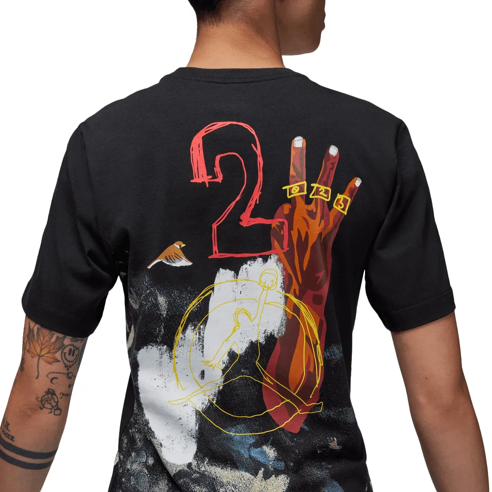 Jordan Artist Series by Jammie Holmes Graphic Tee 'Black'