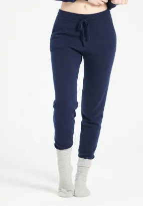 LILLY 11 Pantalon de survêtement en cachemire bleu marine