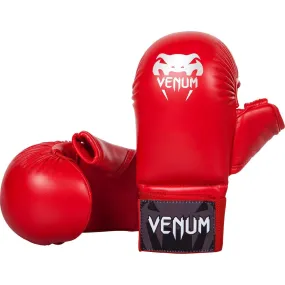 Mitones Karate Venum - Con protección del Pulgar - Rojo