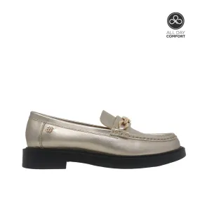 Mocasines Olimppia dorado para mujer