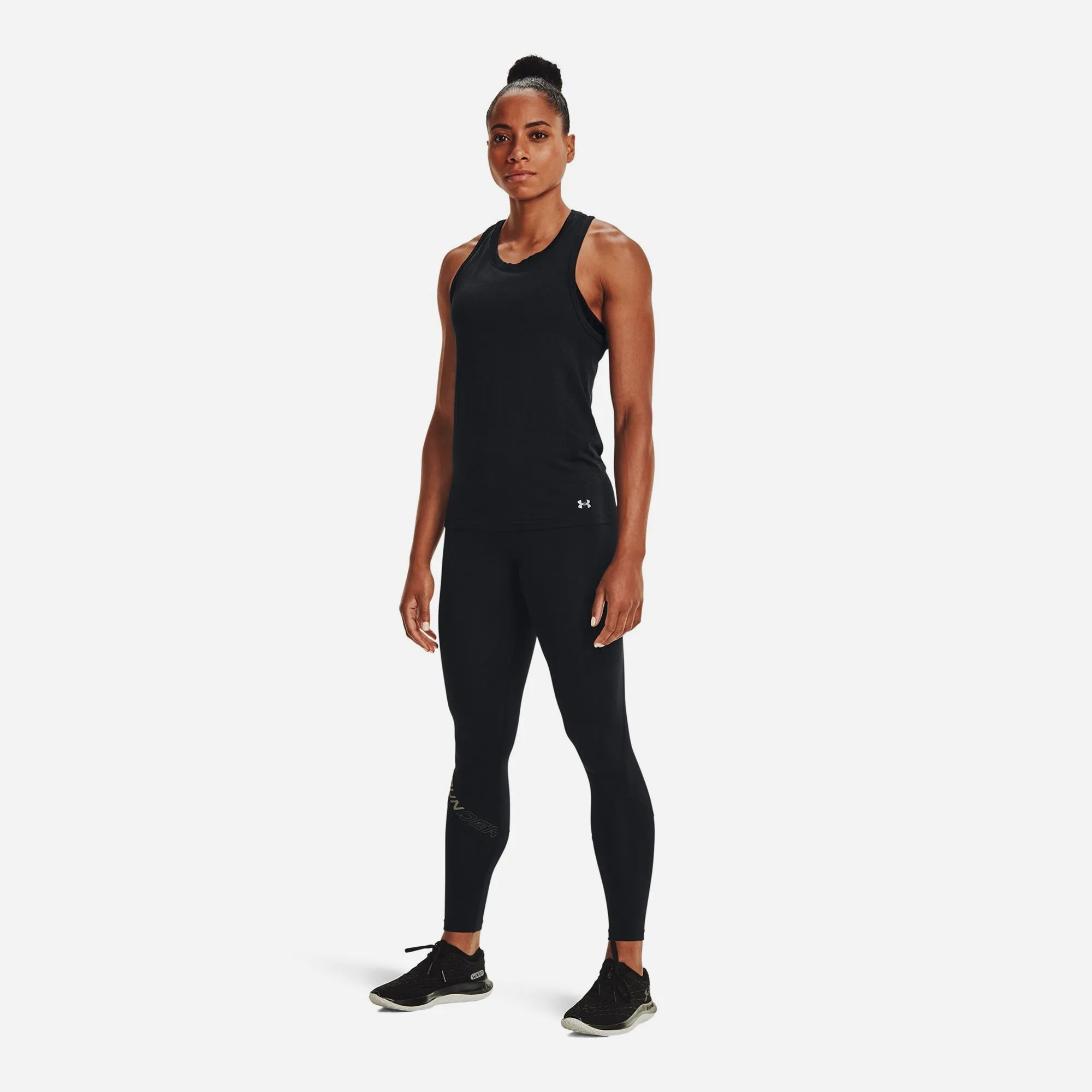 Áo Ba Lỗ Nữ Under Armour Seamless Run - Đen