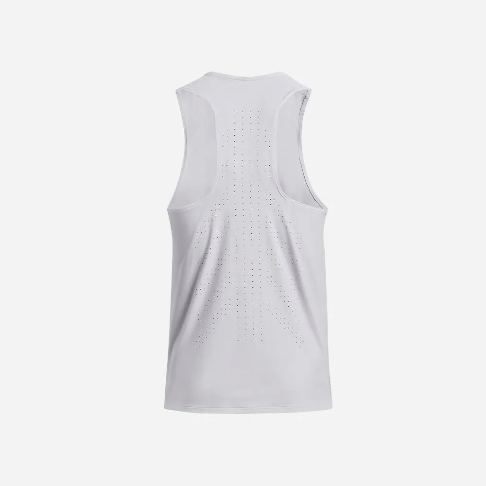 Áo Ba Lỗ Nam Under Armour Iso-Chill Laser 
 - Trắng