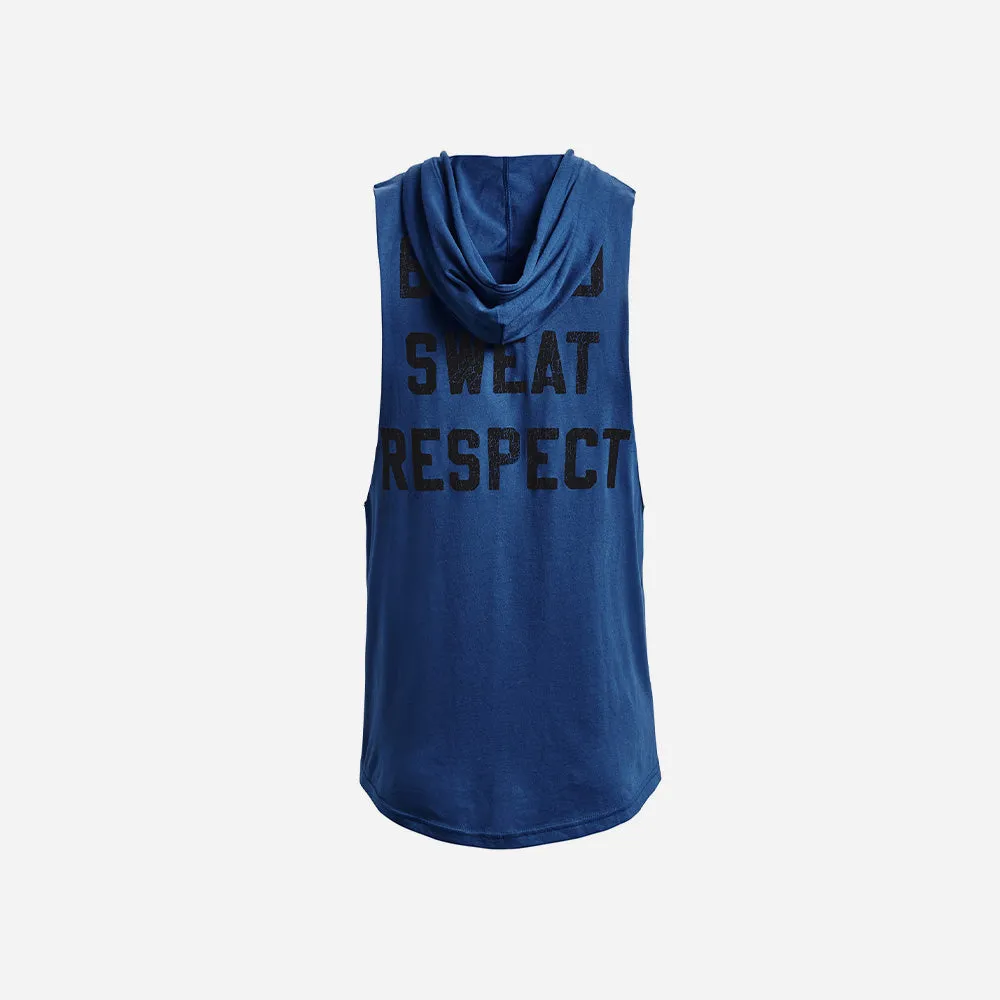 Áo Hoodie Nam Under Armour Project Rock Bsr Bull Sleeveless - Xanh Dương