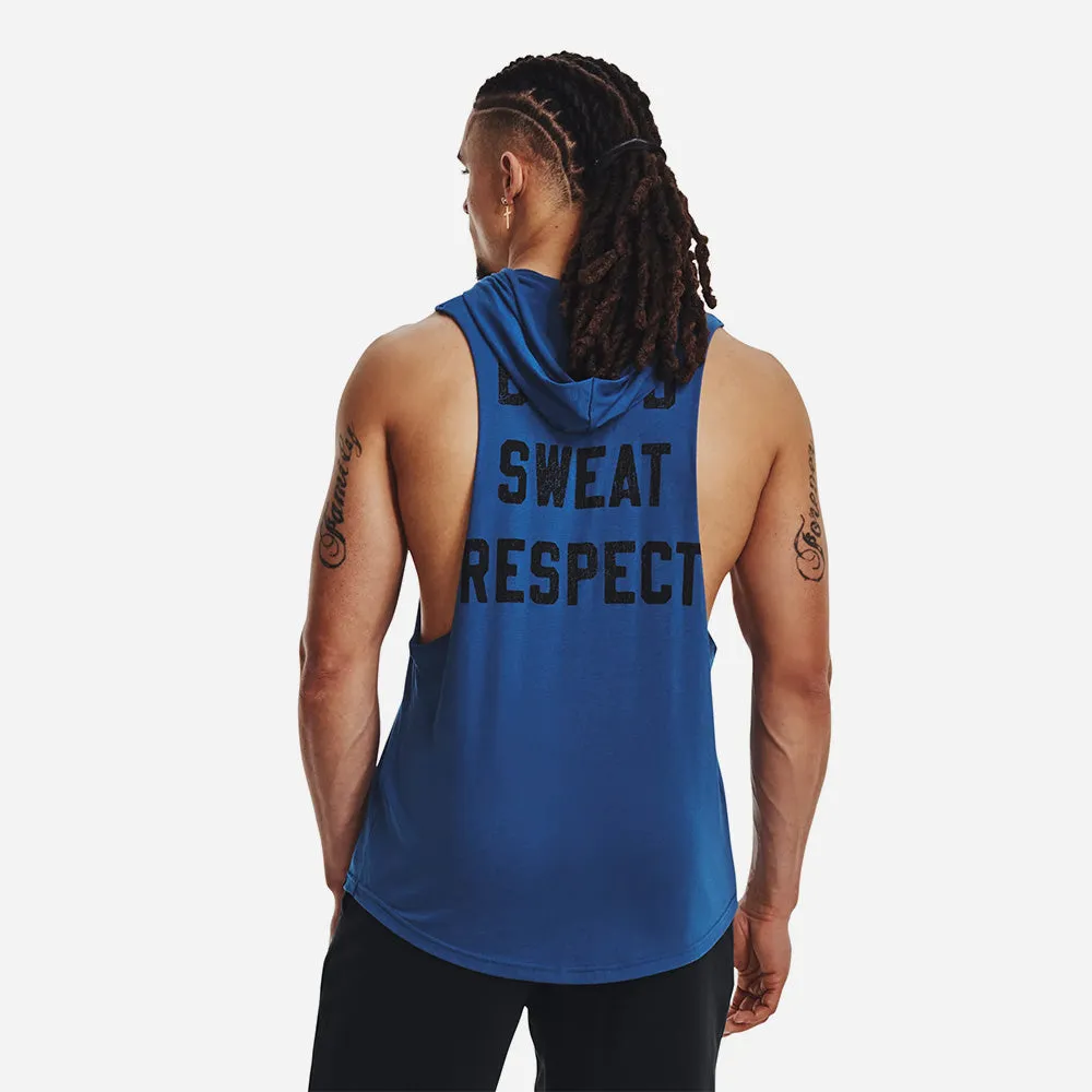 Áo Hoodie Nam Under Armour Project Rock Bsr Bull Sleeveless - Xanh Dương