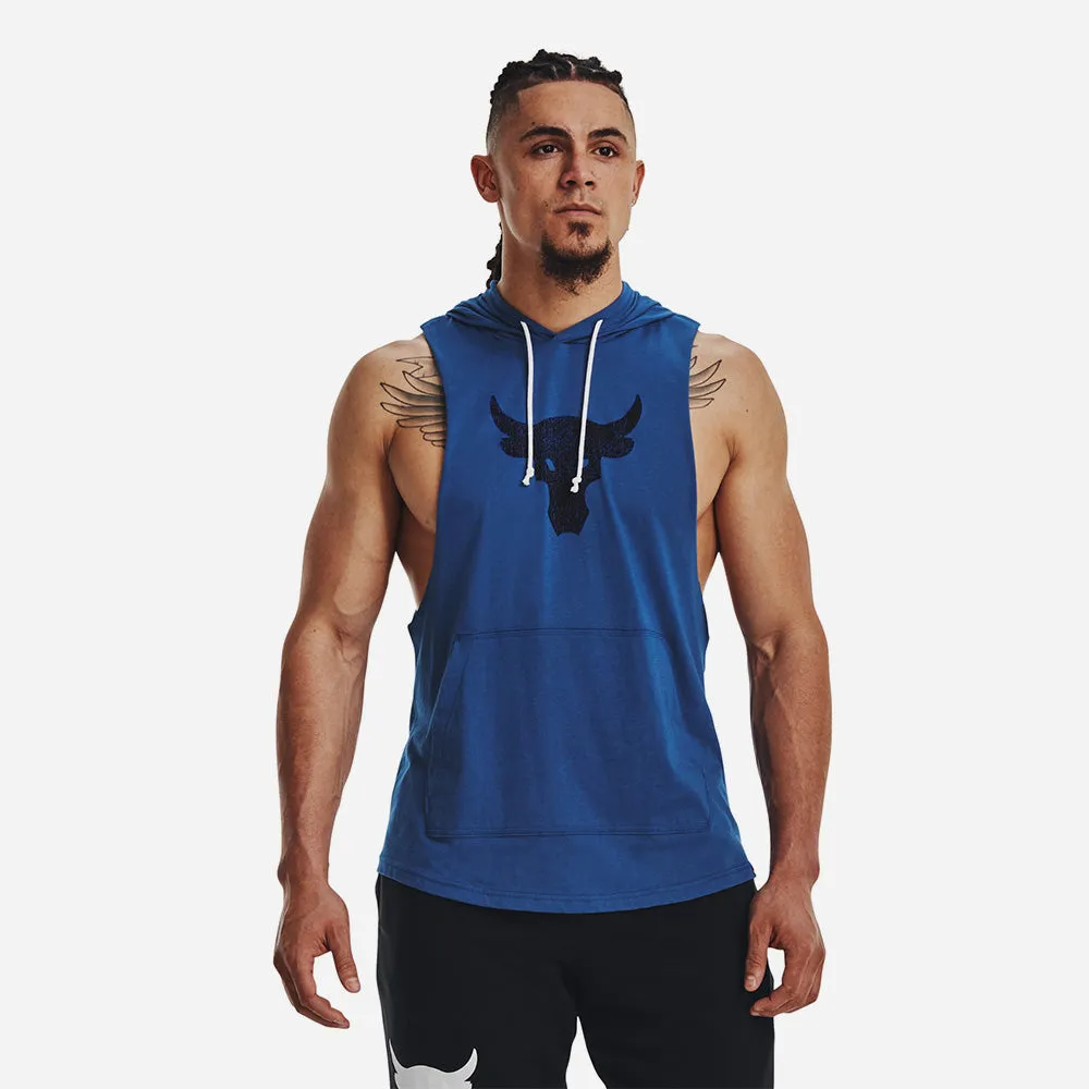 Áo Hoodie Nam Under Armour Project Rock Bsr Bull Sleeveless - Xanh Dương