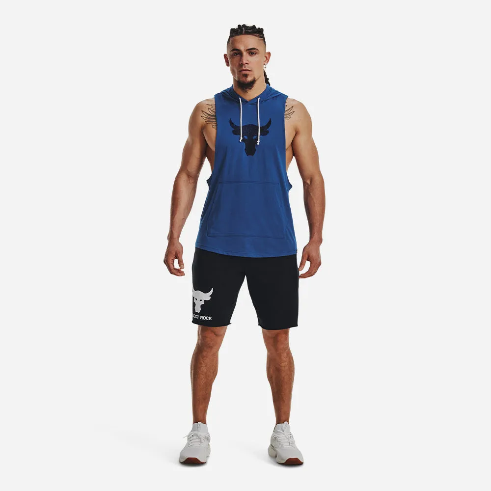 Áo Hoodie Nam Under Armour Project Rock Bsr Bull Sleeveless - Xanh Dương