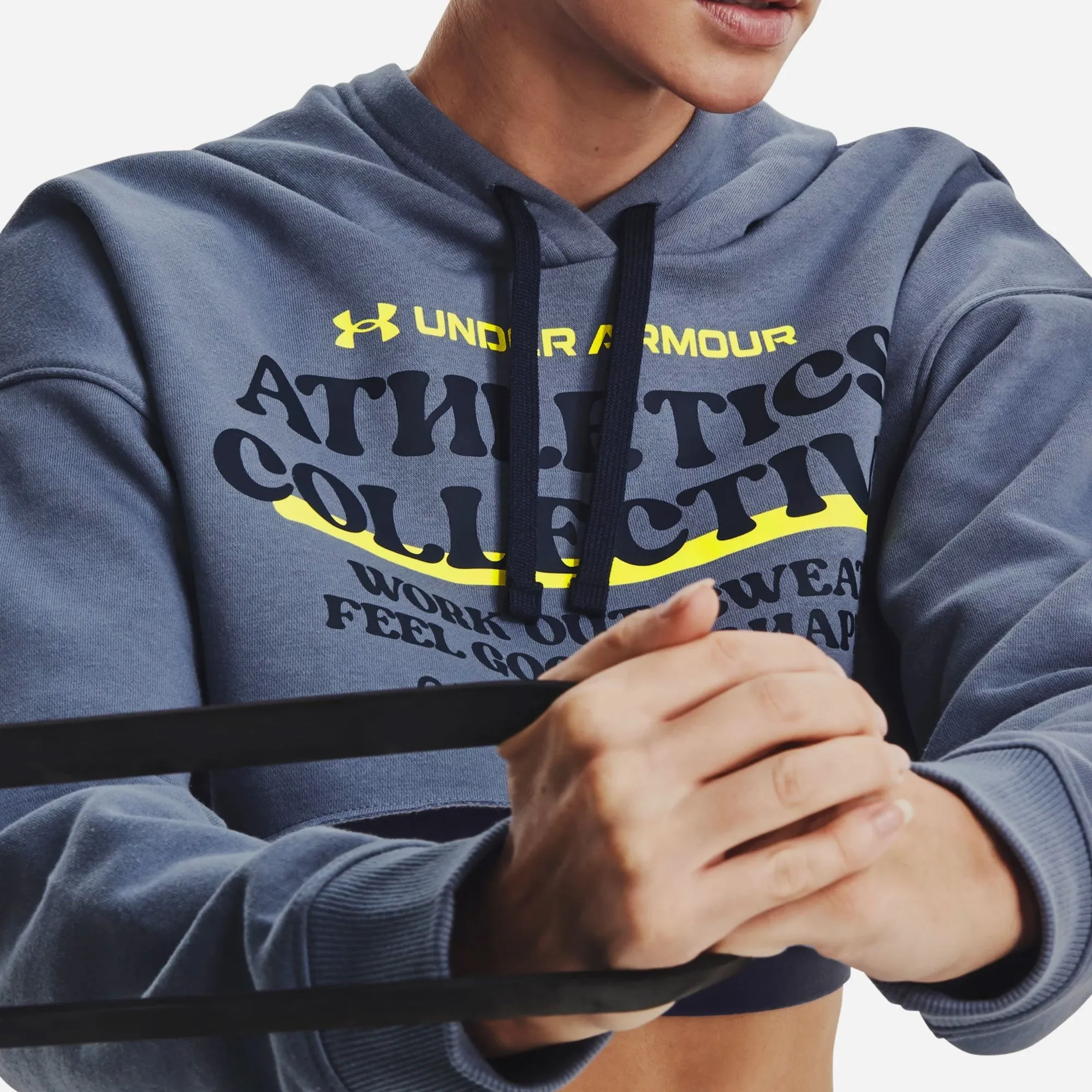 Áo Hoodie Under Armour Cropped - Tím