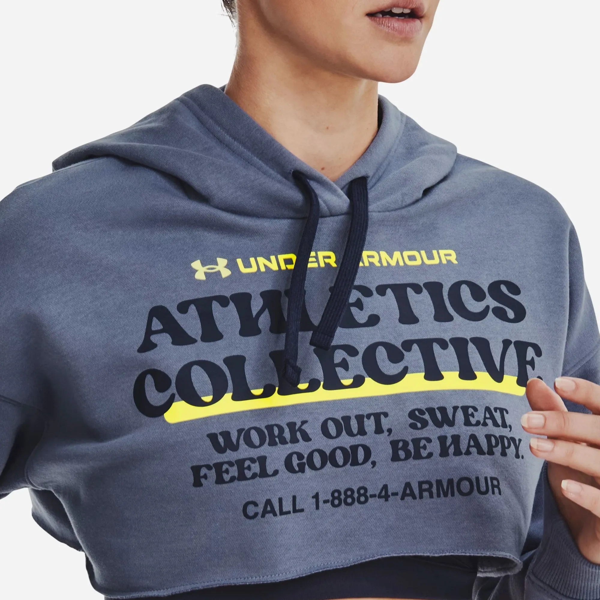 Áo Hoodie Under Armour Cropped - Tím