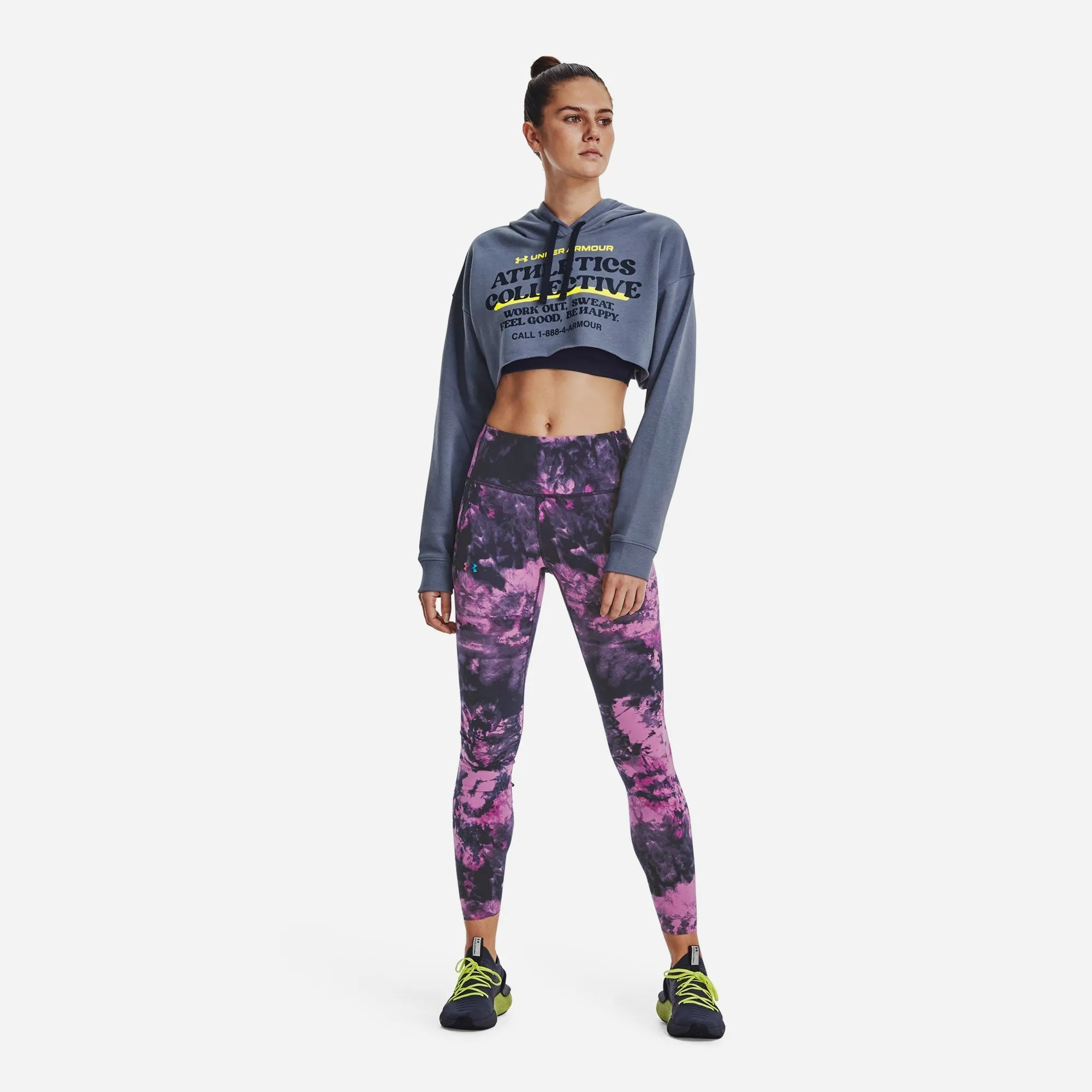 Áo Hoodie Under Armour Cropped - Tím