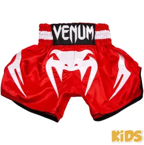 Pantalón de Muay Thai para Niños – Rojo / Blanco