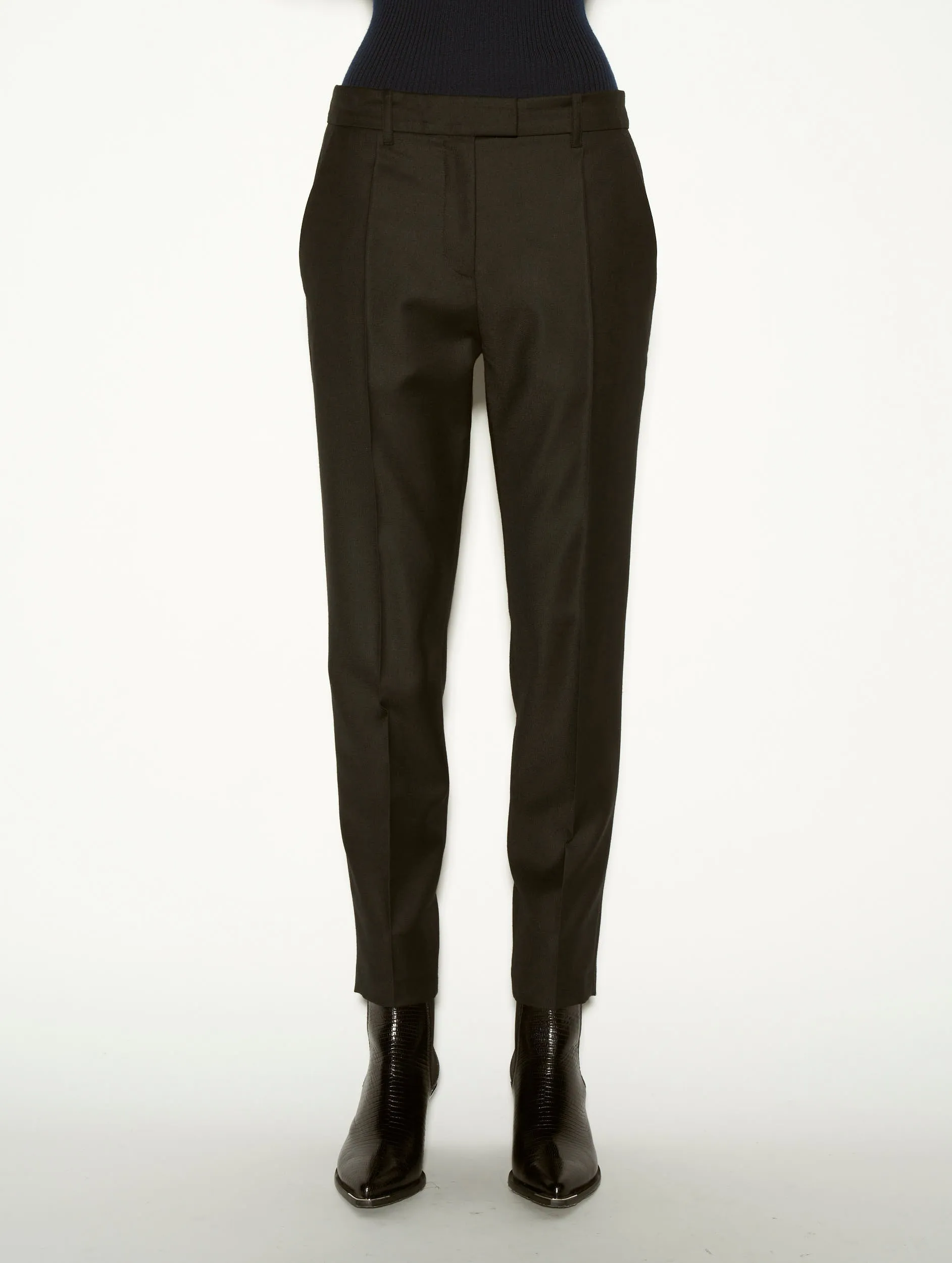 Pantalon de costume Roxy en laine cachemire noir