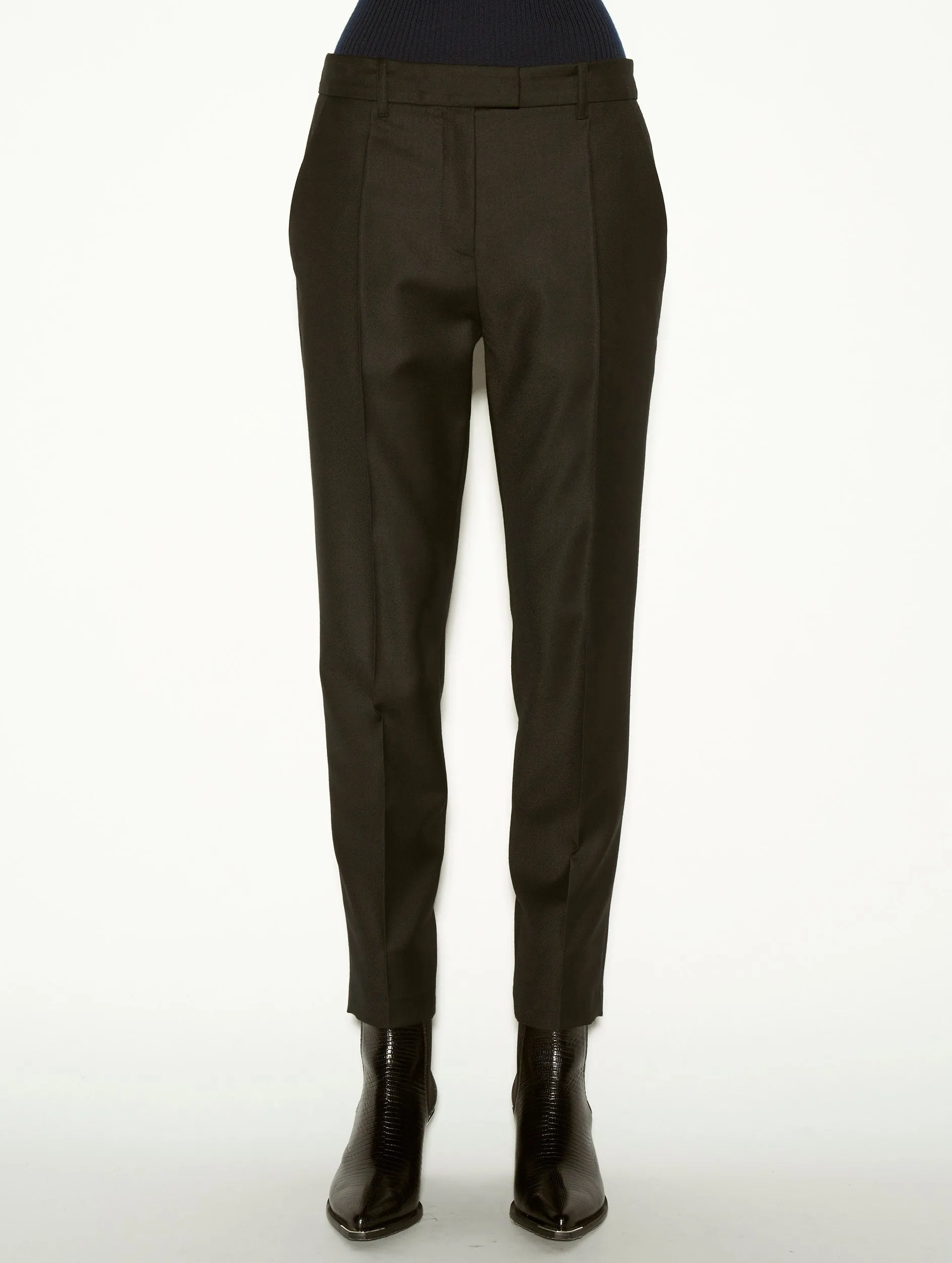 Pantalon de costume Roxy en laine cachemire noir