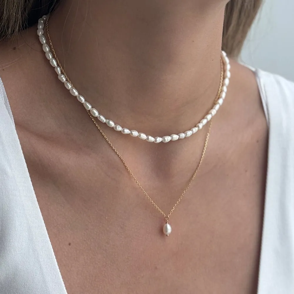 PEARL BLISS GOLDEN NECKLACE