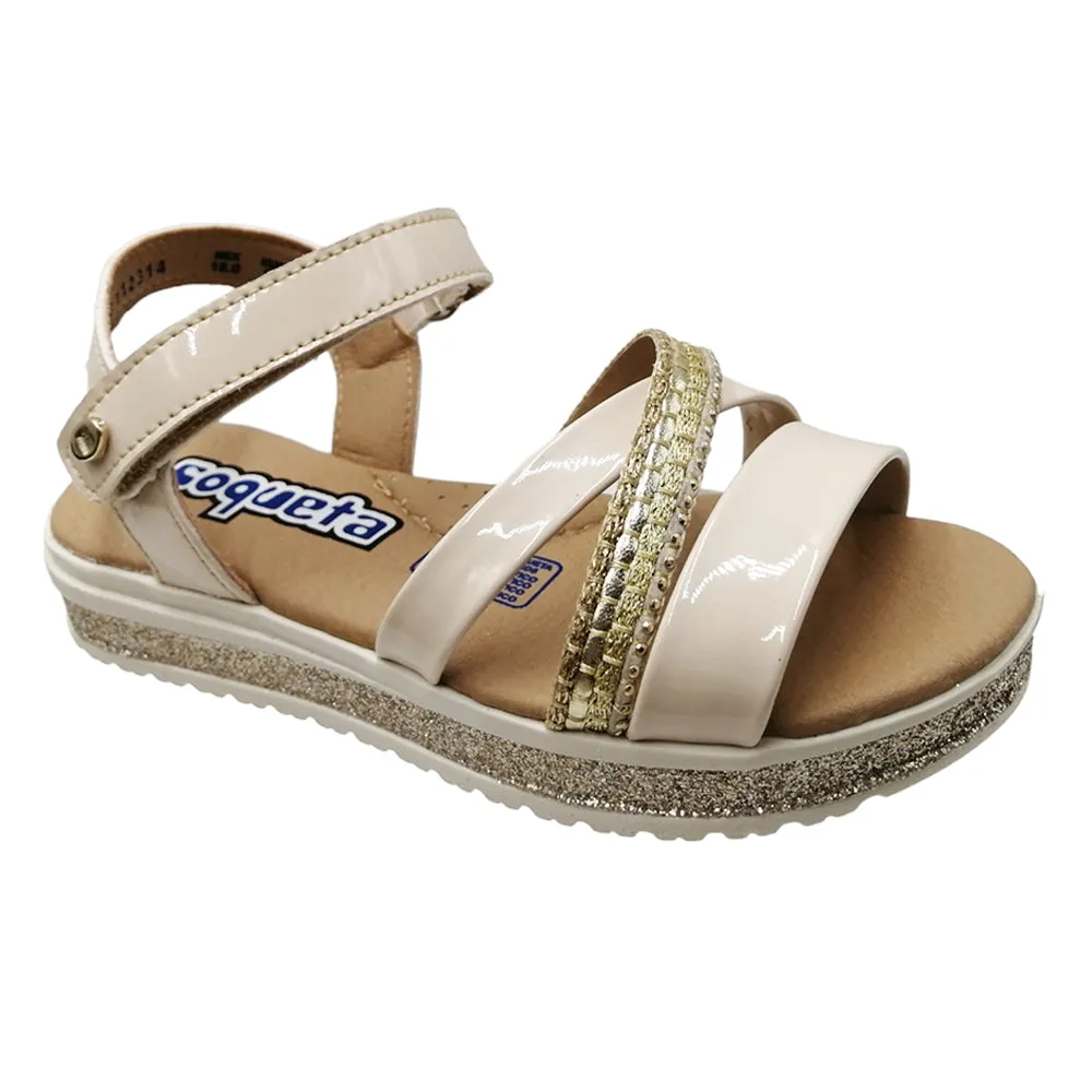 Sandalias Casuales con Velcro para Niñas Coqueta y Audaz 112314-L