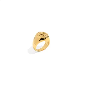 STAMP SIGNET GOLDEN RING