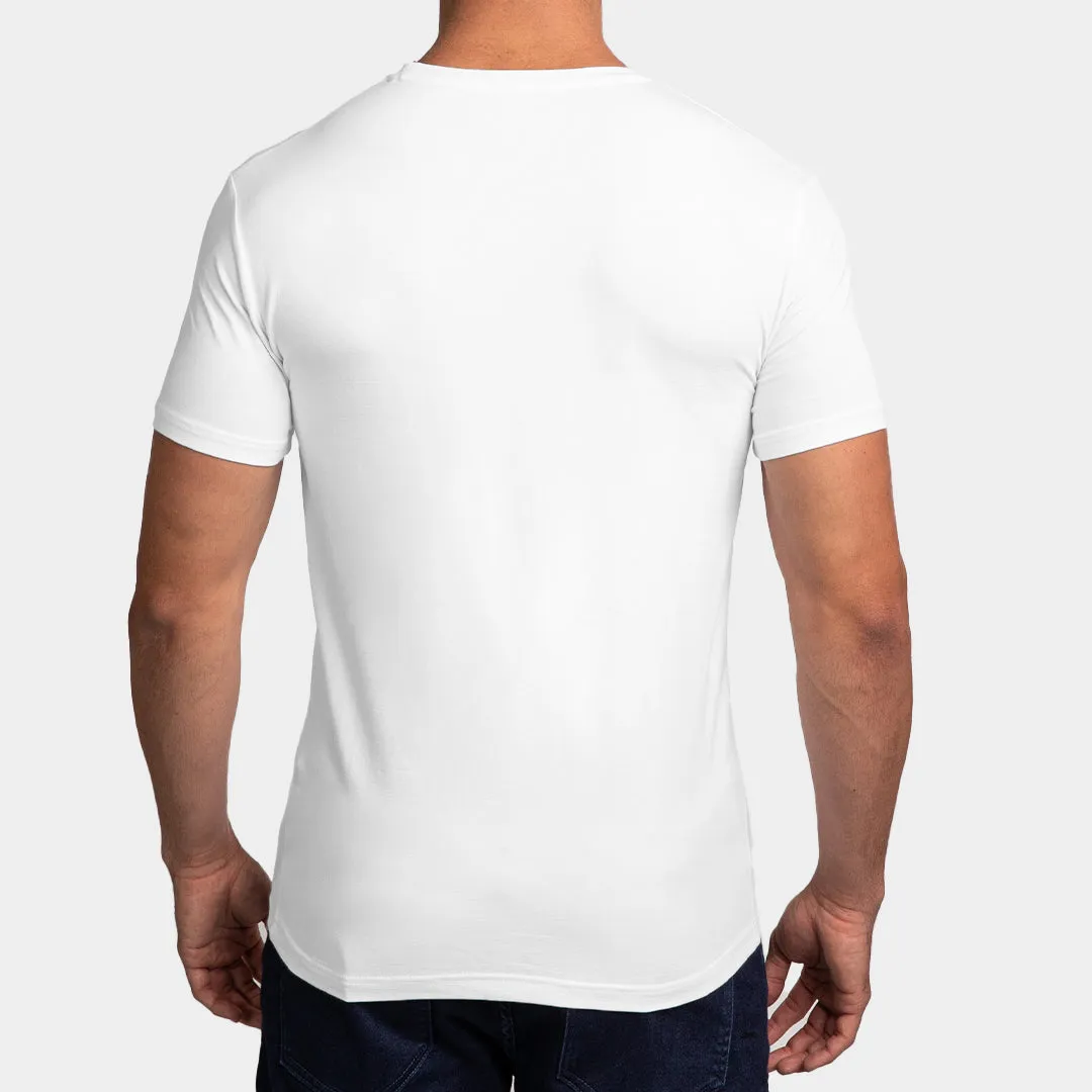 T-Shirt Básico Cuello Redondo Para Hombre