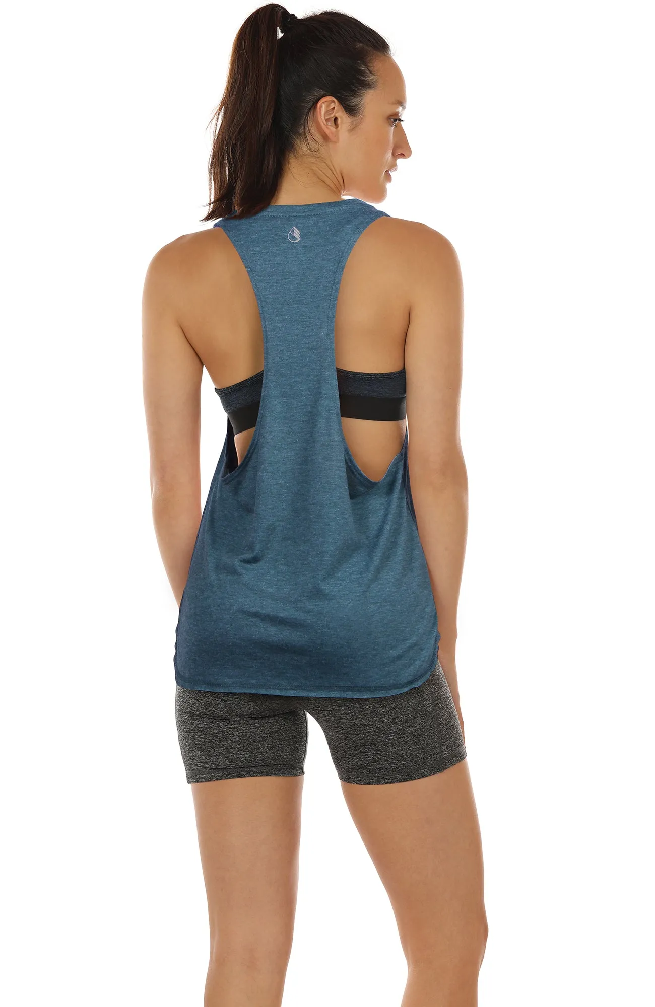 TK16-S icyzone Yoga Tops Activewear Workout Clothes Sports Racerback Tank Tops for Women